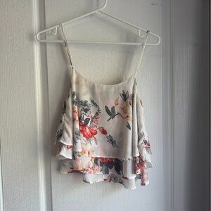 floral tiered tank top